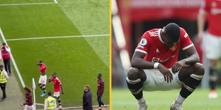 Manchester United fans boo Paul Pogba after he cups his ears to the crowd