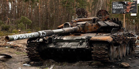 Chilling theory behind ‘Wolverines’ graffiti being left on destroyed Russian tanks