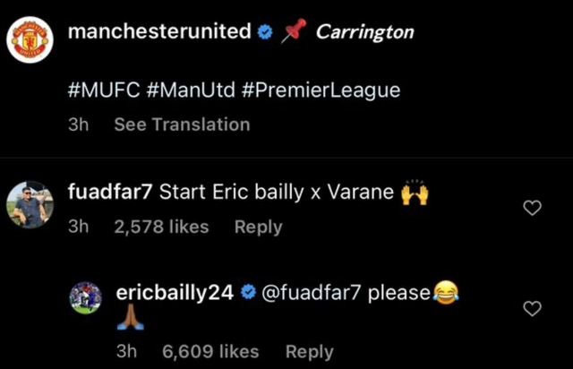 Eric Bailly Harry Maguire 