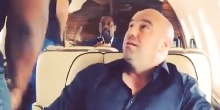 Dana White posts video showing how to ‘stay alive’ after bumping into Mike Tyson on plane