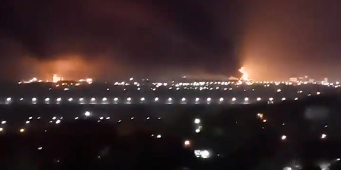 Fires Russian Oil Depots Bryansk