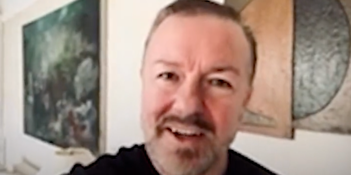 Ricky Gervais cameo TalkTV Piers Morgan