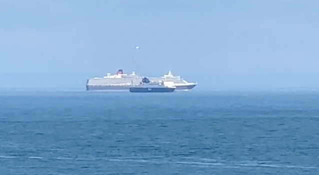 P&O ferry stranded off Irish coast