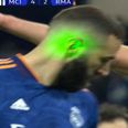 Karim Benzema targeted by laser before panenka penalty against Man City