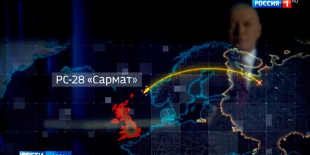 UK will be ‘plunged into sea’ by radioactive tsunami missile strike, says Russian state TV