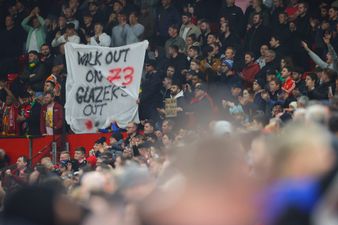 Man United fans walk out of Old Trafford as part of fan protests