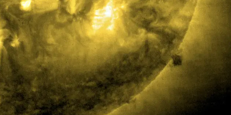 NASA allegedly shut down the Sun’s live cam after strange black cube emerged