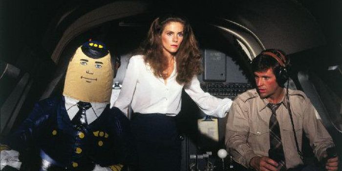 Airplane film with blow up pilot