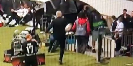 David Moyes sent off after appearing to kick ball at ball boy during West Ham defeat