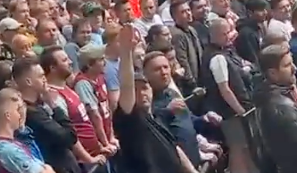 Burnley Nazi salute Tottenham
