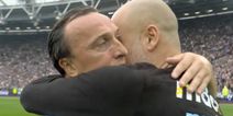 Pep Guardiola reveals what he said to Mark Noble during touching embrace