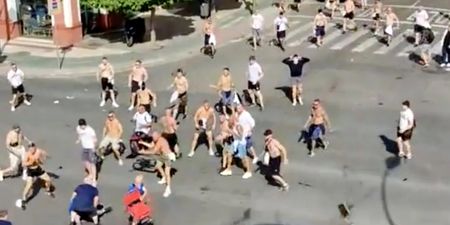 Rangers and Frankfurt fans violently clash in Seville ahead of Europa League final