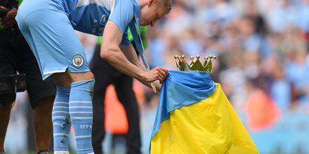 Oleksandr Zinchenko gives emotional interview after Man City title win