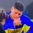 Former Man Utd man Marcos Rojo enjoys cigarette and beer on pitch after cup win