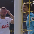 Eric Dier heard asking Tim Krul what Mo Salah had given him after Son save