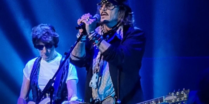 Johnny Depp in London Jeff Beck gig