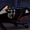 A flying motorcycle powered by eight jet engines has been invented