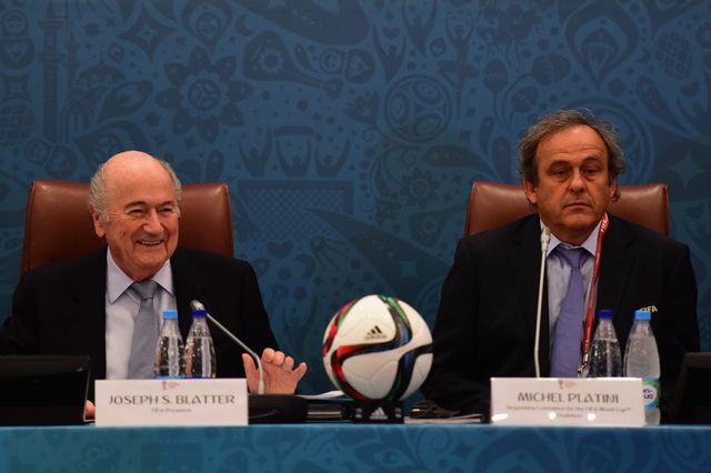 Michel Platini FIFA Sepp Blatter