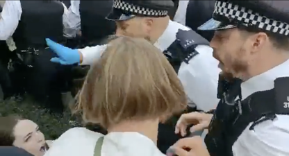 Woman ‘thrown to the ground’ and ‘stamped on’ by police as protestors stop immigration raid