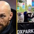 Tyson Fury reacts to video of bouncer Julius Francis knocking man out