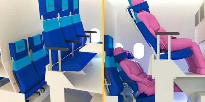 Double-decker aeroplane seats