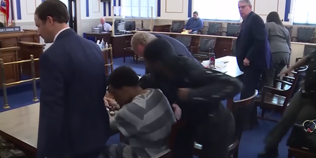 Dramatic video shows the moment dad attacks 3-year-old son’s suspected murderer in court