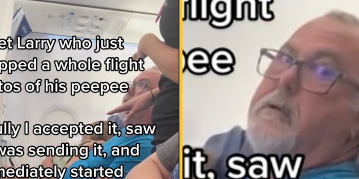 Man sends picture of oral sex on plane