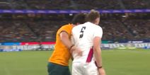 Australia lock Darcy Swain sent off for headbutting England’s Jonny Hill