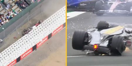 Silverstone: Zhou Guanyu involved in horrific crash as British GP red flagged