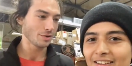 Bizarre moment Flash star Ezra Miller offers to ‘knock out’ store worker who wanted a selfie