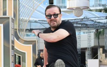 Ricky Gervais’ home town has named a rubbish truck after him and he’s not down in the dumps about it at all