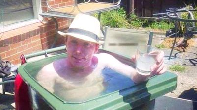 Man tries to cash in on heatwave with genius ‘portable plunge pool’ that can be filled up in five-minutes