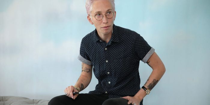 NEW YORK, NY - MARCH 11: Photographer iO Tillett Wright speaks during the Gurls Talk Festival in collaboration with Coach and Teen Vogue at Industry City on March 11, 2018 in New York City. (Photo by Cindy Ord/Getty Images for COACH)