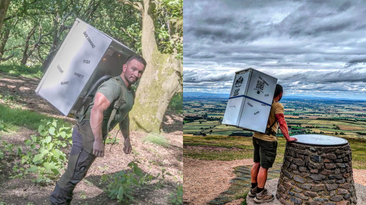 Stafford man carries fridge up Snowdon
