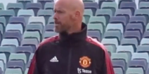 Footage of Erik ten Hag hounding even United’s youngest players is giving fans hope