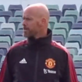 Footage of Erik ten Hag hounding even United’s youngest players is giving fans hope