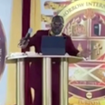 Moment bishop is robbed in $400K jewellery heist in the middle of live-streamed service