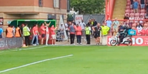 Fan orders pizza to stadium during Leyton Orient game