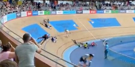 Commonwealth Games cycling abandoned after rider crashes into crowd
