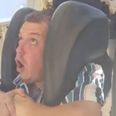 Hilarious video shows moment freaked-out festivalgoer passes out on theme park ride