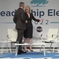 Microphone picks up fiery spat between Tom Newton Dunn and Liz Truss following leadership debate