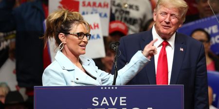 Sarah Palin ‘Zoom bombed’ by drawing of giant penis