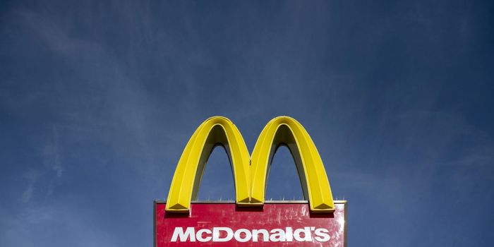 CARDIFF, UNITED KINGDOM - APRIL 16: A close-up of a Mcdonald's fast food restaurant sign on April 16, 2020 in Cardiff, United Kingdom. (Photo by Matthew Horwood/Getty Images)