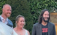British bride and groom shocked as Keanu Reeves crashes wedding