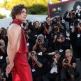Timothée Chalamet steals red carpet with shimmering backless halter top