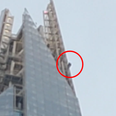 Topless man spotted free climbing to the top of The Shard