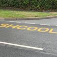 Too cool for shcool: Road marking painters have a mare