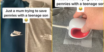 Mum says she saves hundreds by ironing Nike logos on Primark T-shirts for son