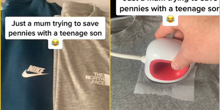 Mum says she saves hundreds by ironing Nike logos on Primark T-shirts for son