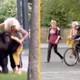 Chimpanzee escapes Ukraine zoo – returns to park on bicycle with raincoat